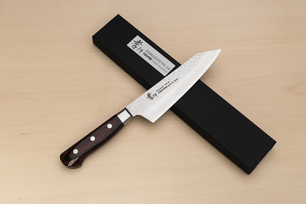 Sakai Takayuki 33-layer Damascus VG10 Bunka knife 160mm ( 6.3 ") Spanish Mahogany handle - Knife-Life - Best Japanese Knife Store