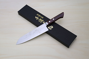 Miki VG10 Gyuto knife 180mm (7.09") Mahogany Pakkawood handle