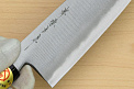 Sakai Genkichi Warikomi White steel 2 Santoku knife 180mm (7.1) Magnolia Wood with  Negoro-Nuri Urushi Lacque - Knife-Life - Best Japanese Knife Store