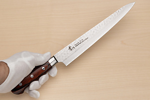 Sakai Takayuki 33-layer Damascus VG10 Sujihiki knife 240mm ( 9.5 ") Spanish Mahogany handle