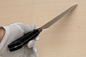 Tetsuhiro VG10 Sujihiki knife 270mm (10.7") Black paper micarta - Knife-Life - Best Japanese Knife Store
