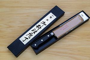 Tetsuhiro Blue steel 2 Nakiri vegetable knife 160mm (6.3") Black paper micarta