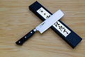 Tetsuhiro Super Gold 2 Nakiri vegetable knife 160mm (6.3") Black paper micarta - Knife-Life - Best Japanese Knife Store