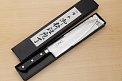Tetsuhiro VG10 Kasumi nagashi Damascus Gyuto knife 210mm (8.3") Black paper micarta - Knife-Life - Best Japanese Knife Store