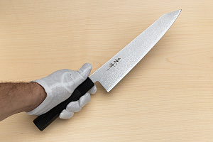 Kagekiyo VG10 Damascus Kiritsuke knife 240mm (9.5") Wood micarta