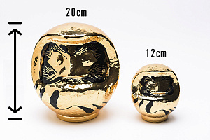 Designer's Premium Gold Daruma Medium 20cm