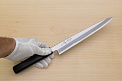 Kagekiyo White Steel 2 Sujihiki knife 240mm (9.5") Magnolia Wood Urushi lacquer handle - Knife-Life - Best Japanese Knife Store