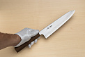 Kagekiyo Silver steel 3 Gyuto knife 240mm (9.5") Walnut handle (hand carved) №2 - Knife-Life - Best Japanese Knife Store