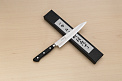 Tetsuhiro Blue steel 2 Petty knife 150mm (6") Black paper micarta - Knife-Life - Best Japanese Knife Store