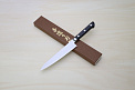 Miki VG10 Petty knife 150mm (5.91") Black Pakkawood handle - Knife-Life - Best Japanese Knife Store