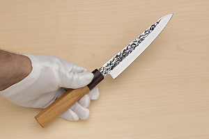 Sakai Takayuki 33-layer VG10 Damascus Petty knife 150mm (6 ") Keyaki (Japanese Elm) handle