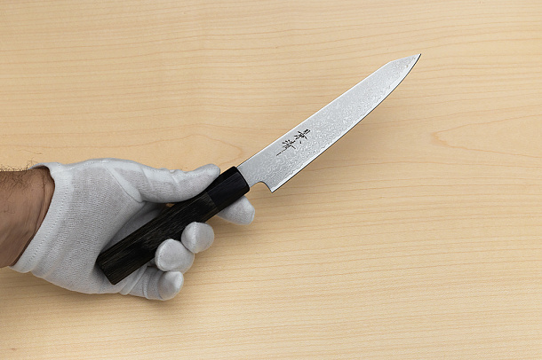 Kagekiyo VG10 Damascus Petty knife 150mm (6") Wood micarta