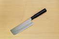 Sakai Genkichi Warikomi AUS8 Nakiri vegetable knife 165mm (6.5) Wood with Akebono-Nuri Urushi Lacque - Knife-Life - Best Japanese Knife Store