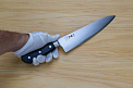 Tetsuhiro Super Gold 2 Gyuto knife 240mm (9.5") Black paper micarta - Knife-Life - Best Japanese Knife Store