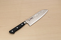 Tetsuhiro VG10 Santoku knife 170mm (6.7") Black paper micarta - Knife-Life - Best Japanese Knife Store