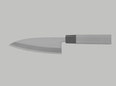 Miki Blue Super Santoku knife 170mm (6.7") Rosewood handle