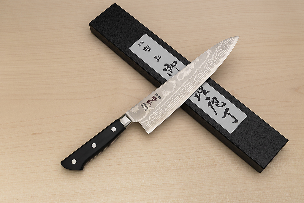 Tetsuhiro VG10 Damascus Gyuto knife 210mm (8.3