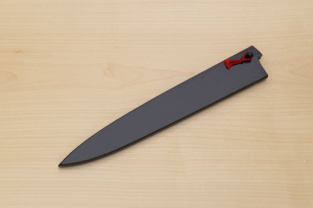 Kagekiyo Black wooden sheath for Sujihiki 270mm (10.7") lacquered with Urushi  - Knife-Life - Best Japanese Knife Store