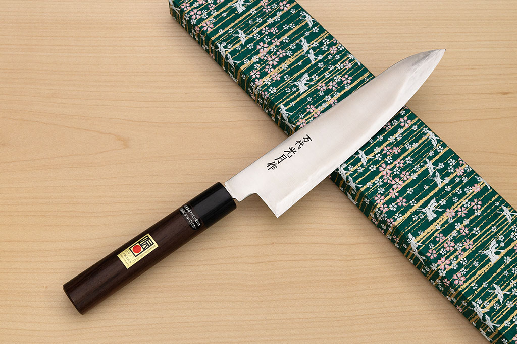 Goko Hamono Mandai Kogetsu Gyuto knife Korikin steel 210 mm (8.3") Rosewood handle - Knife-Life - Best Japanese Knife Store