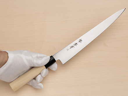 Sakai Takayuki AUS8 Sujihiki knife 240mm ( 9.5 ") Magnolia/Buffalo horn handle