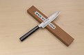 Sakai Takayuki Silver steel 3 Petty knife 150mm (6 ") Ebony/Buffalo horn handle - Knife-Life - Best Japanese Knife Store