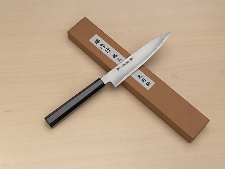 Sakai Takayuki Silver steel 3 Petty knife 150mm ( 6 ") Ebony/Buffalo horn handle