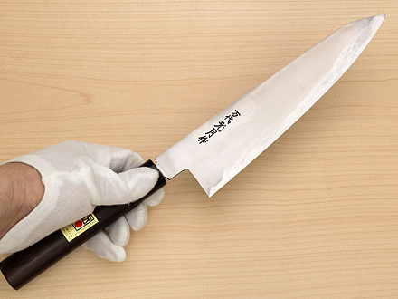 Goko Hamono Mandai Kogetsu Gyuto knife Korikin steel 240 mm (9.5") Rosewood handle