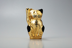 Designer's Premium Gold Maneki-Neko Small 14cm