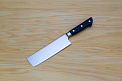 Tetsuhiro Super Gold 2 Nakiri vegetable knife 160mm (6.3") Black paper micarta - Knife-Life - Best Japanese Knife Store