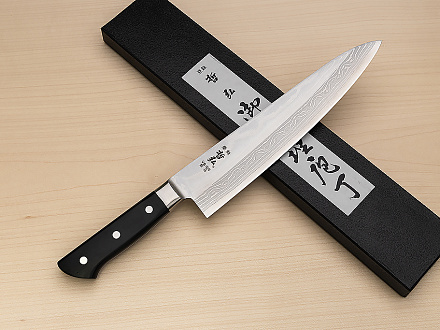 Tetsuhiro VG10 Gyuto knife 240mm (9.5") Black paper micarta