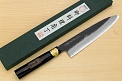 Sakai Genkichi Kurouchi Warikomi White steel 2 Gyuto knife 210mm (8.2") Magnolia Wood with Akebono-Nuri Urushi Lacque - Knife-Life - Best Japanese Knife Store