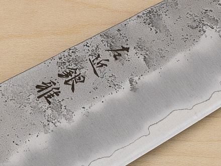 Hokiyama Ginga San-mai Silver steel 3 Bunka 170mm (6.7") Elongated Octagonal Walnut Handle