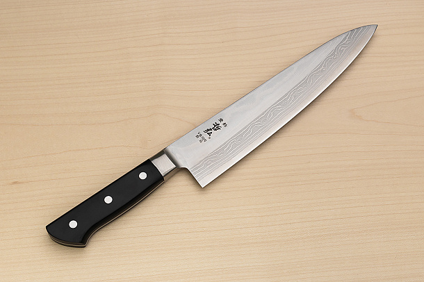 Tetsuhiro VG10 Gyuto knife 240mm (9.5") Black paper micarta