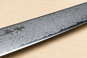 Kagekiyo VG10 Damascus Kiritsuke knife 210mm (8.3") Wood micarta