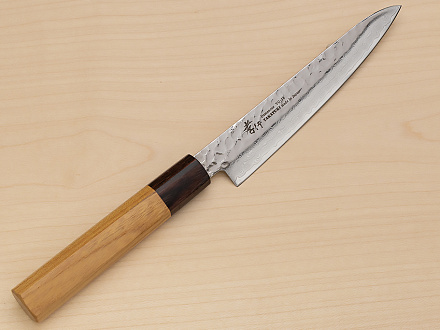 Sakai Takayuki 33-layer VG10 Damascus Petty knife 150mm ( 6 ") Keyaki (Japanese Elm) handle