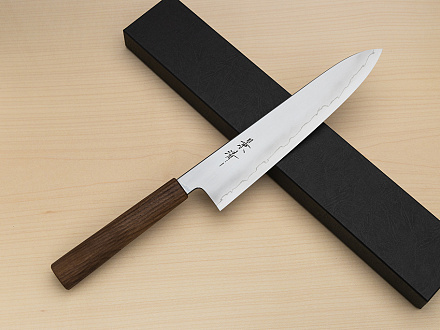 Kagekiyo Silver steel 3 Gyuto knife 240mm (9.5") Walnut handle (hand carved) №2