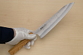 Hokiyama Ginga San-mai Silver steel 3 Gyuto 240mm (9.5") Elongated Octagonal Japanese Zelkova Handle - Knife-Life - Best Japanese Knife Store