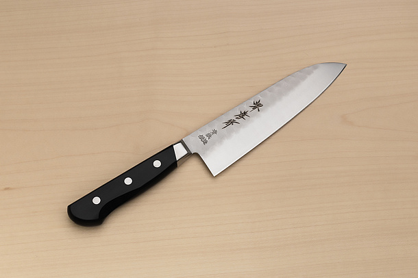Sakai Takayuki Blue Steel 2 Santoku knife 180mm ( 7.1 ") Packer Wood handle Sakai Takayuki Blue Steel 2 Santoku knife 180mm ( 7.1 ") Packer Wood handle