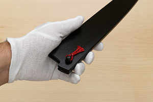 Kagekiyo Black wooden sheath for Sujihiki 270mm (10.7") lacquered with Urushi 