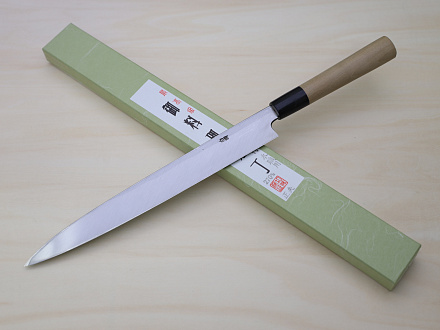Miki White steel 2 Yanagiba knife 270mm (10.63") Magnolia Wood Handle