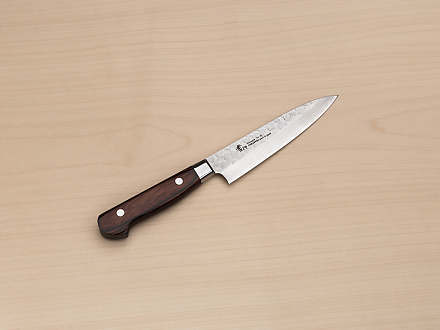 Sakai Takayuki 33-layer Damascus VG10 Petty knife 120mm ( 4.8 ") Spanish Mahogany handle