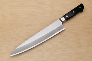 Tetsuhiro Blue steel 2 Gyuto knife 240mm (9.5") Black paper micarta