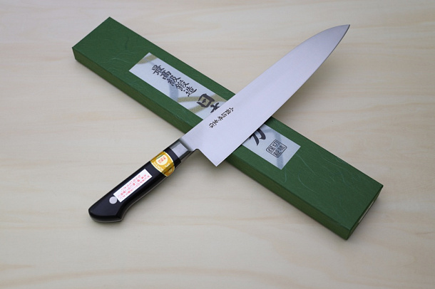 Miki SK5 Gyuto knife 240mm (9.45") Black Pakkawood handle