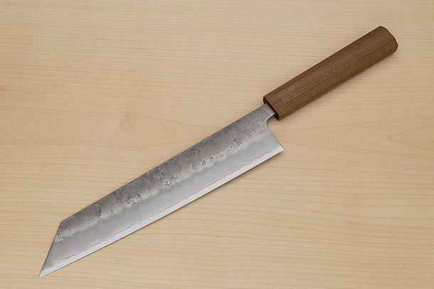 Hokiyama Ginga San-mai Silver steel 3 Kiritsuke 240mm (9.5") Elongated Octagonal Walnut Handle Hokiyama Ginga San-mai Silver steel 3 Kiritsuke 240mm (9.5") Elongated Octagonal Walnut Handle