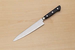 Tetsuhiro Blue Super Petty knife 150mm (6") Black paper micarta