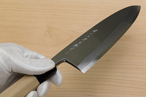 Sakai Genkichi Blue steel 2 Deba Knife 165 (6.5) Magnolia Wood handle with buffalo horn