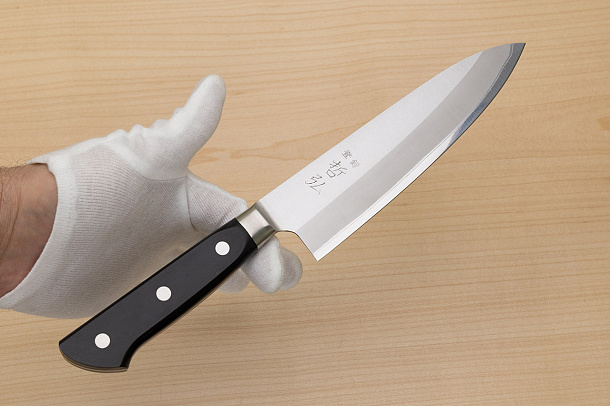 Tetsuhiro Blue steel 2 Gyuto knife 175mm (6.9") Black paper micarta Tetsuhiro Blue steel 2 Gyuto knife 175mm (6.9") Black paper micarta
