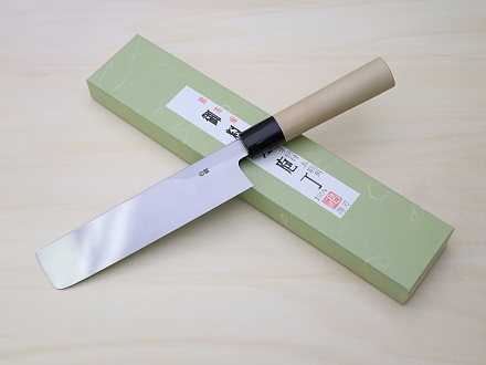 Miki White steel 2 Usuba Knife 190mm (7.49") Magnolia Wood Handle