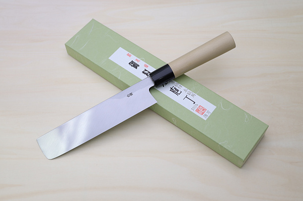 Miki White steel 2 Usuba Knife 190mm (7.49") Magnolia Wood Handle