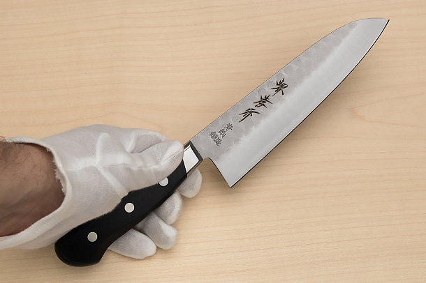 Sakai Takayuki Blue Steel 2 Santoku knife 180mm ( 7.1 ") Packer Wood handle Sakai Takayuki Blue Steel 2 Santoku knife 180mm ( 7.1 ") Packer Wood handle